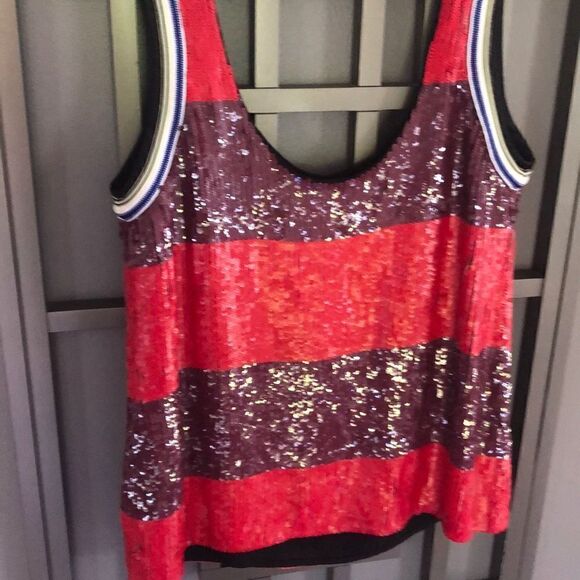 3.1 Phillip lim Striped sequins tank, top blouse size M - Picture 4 of 4